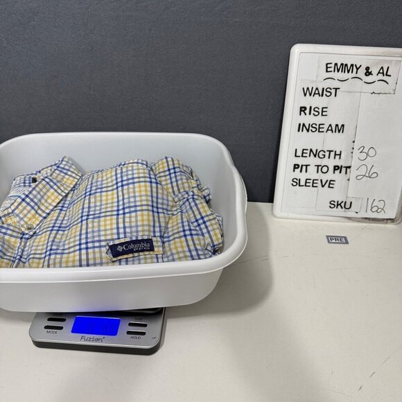 Columbia Mens Super Bahama Button Down Shirt Size XL Vented Fishing Roll Tab - Picture 10 of 13